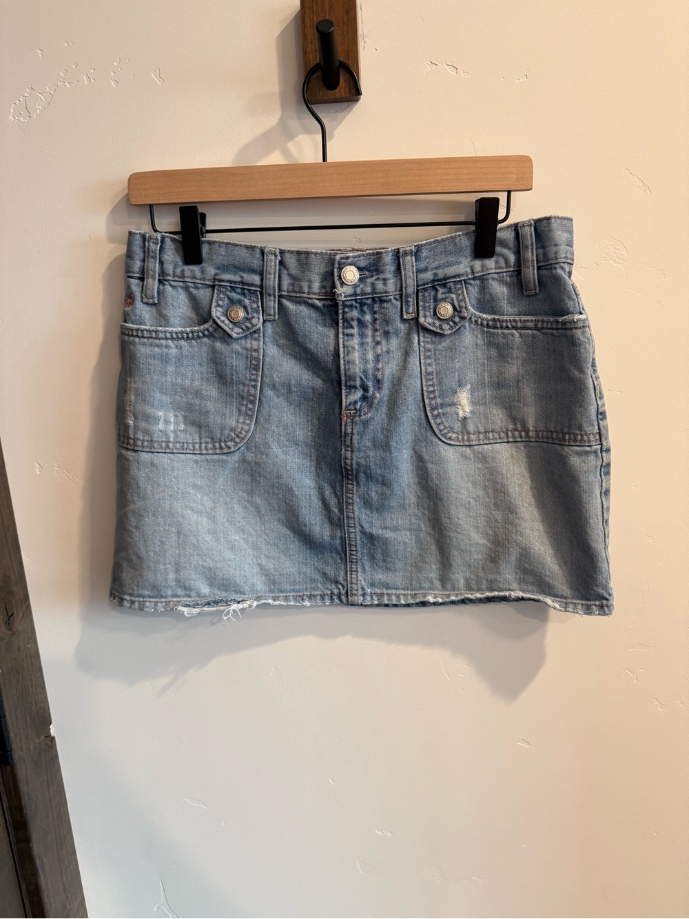 Old Navy Light Blue Denim Mini Skirt